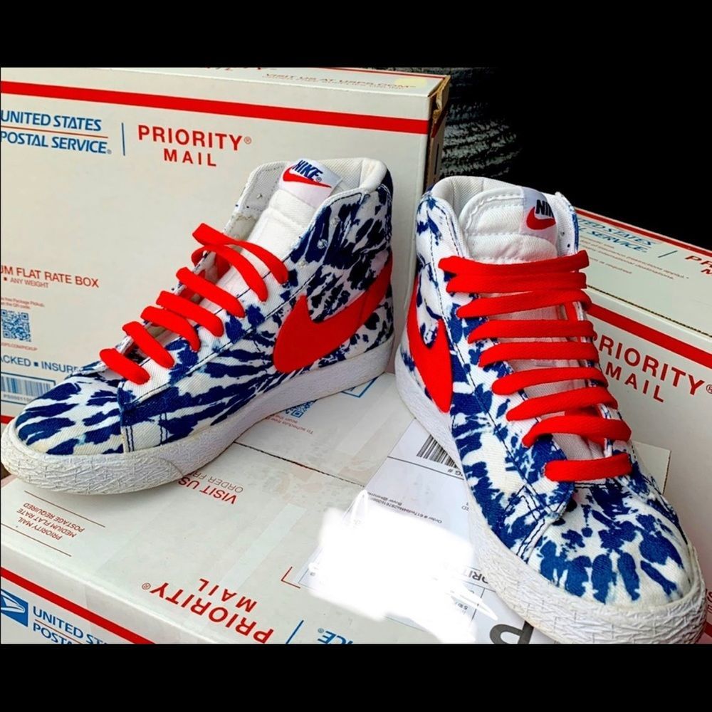 *Rare* Nike Blazer Mid '77 Vintage 'Blue Tie-Dye'- 4Y